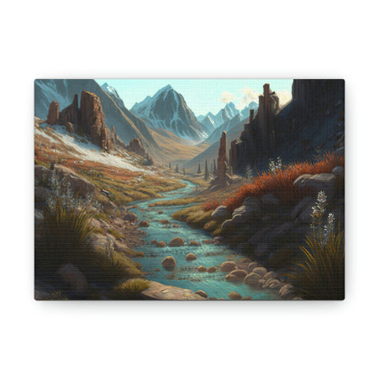 .Mountain Pass. - Canvas Gallery Wraps