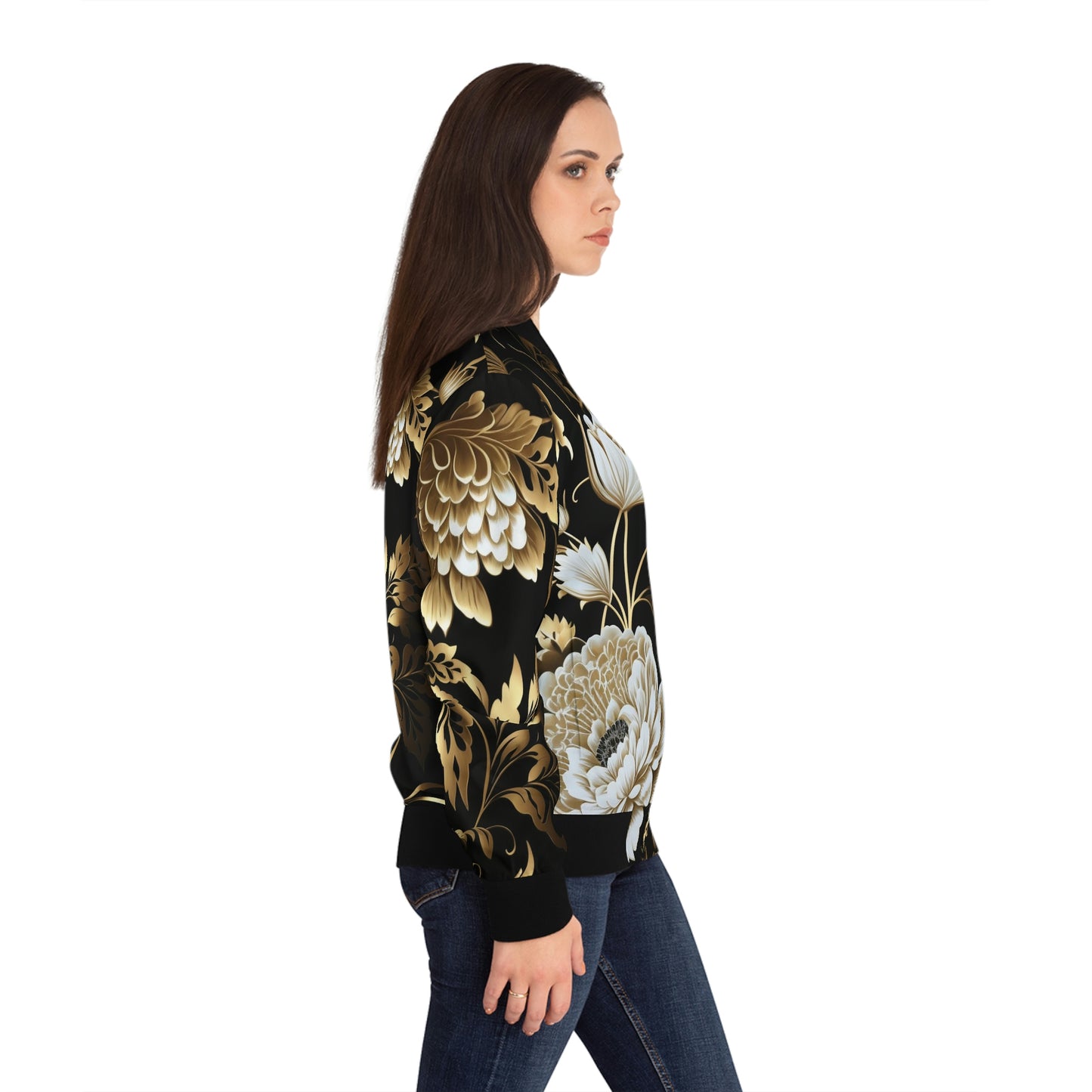 .Feeling Bougie. - Women's Bomber Jacket (AOP)