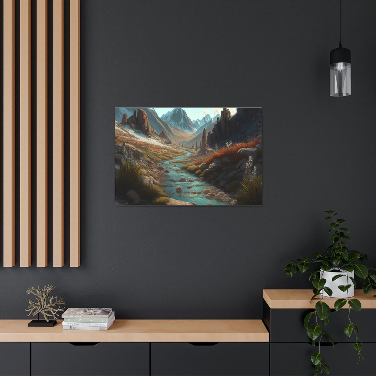 .Mountain Pass. - Canvas Gallery Wraps