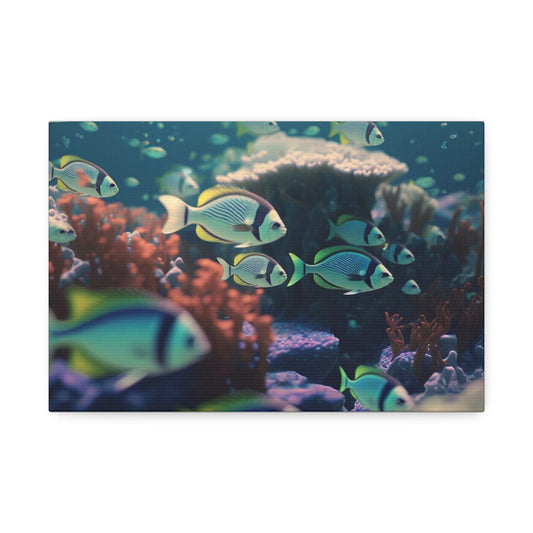.Life in the Aquarium. - Canvas Stretched, 1.5''