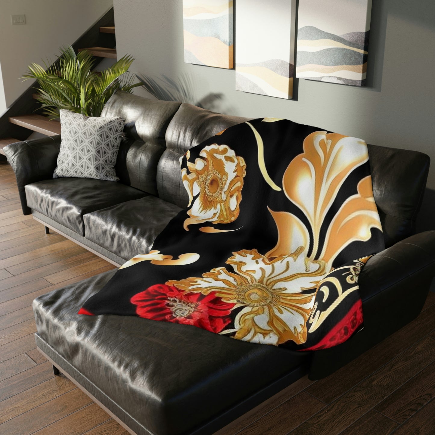 Velveteen Minky Blanket (Two-sided print)