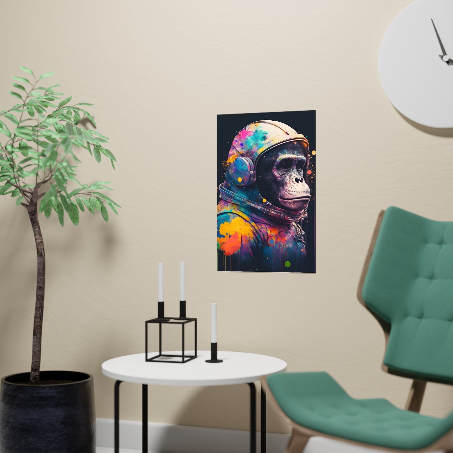 .Astro Chimp. - Matte Poster