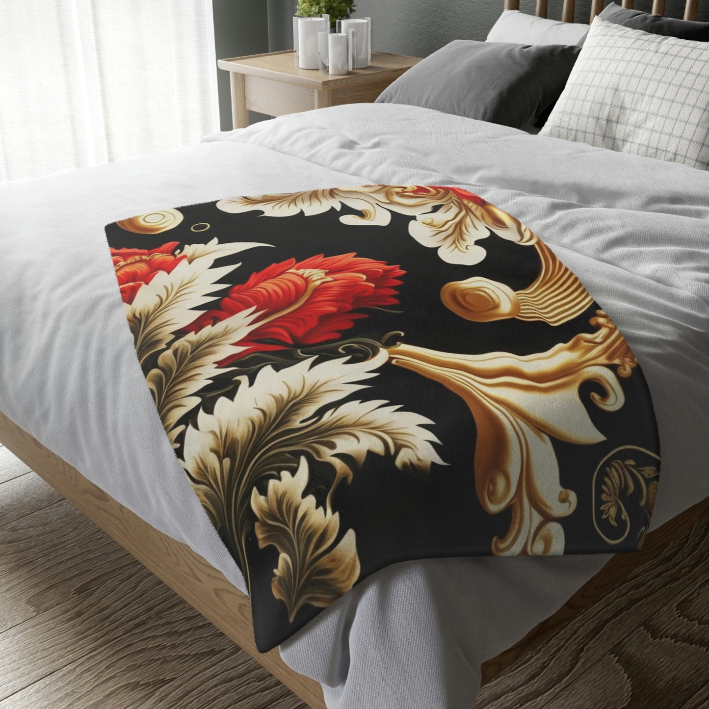 Velveteen Minky Blanket (Two-sided print)