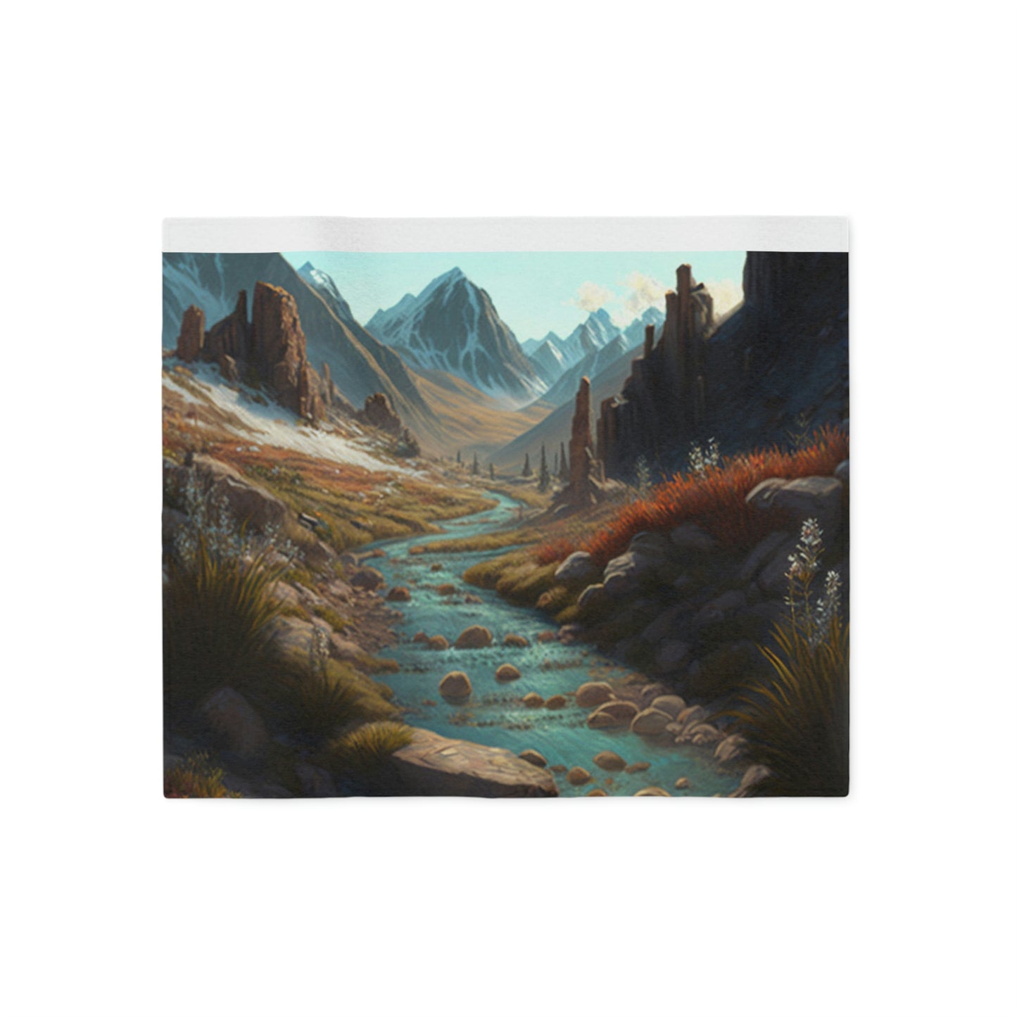 ,Mountain Pass. - Sweatshirt Blanket